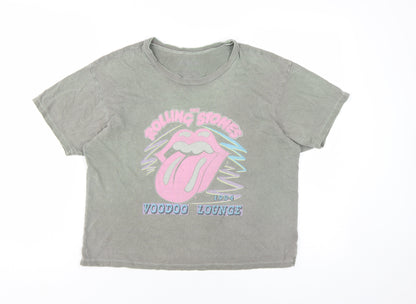 Rolling Stones Unisex Green Music T-Shirt Size S