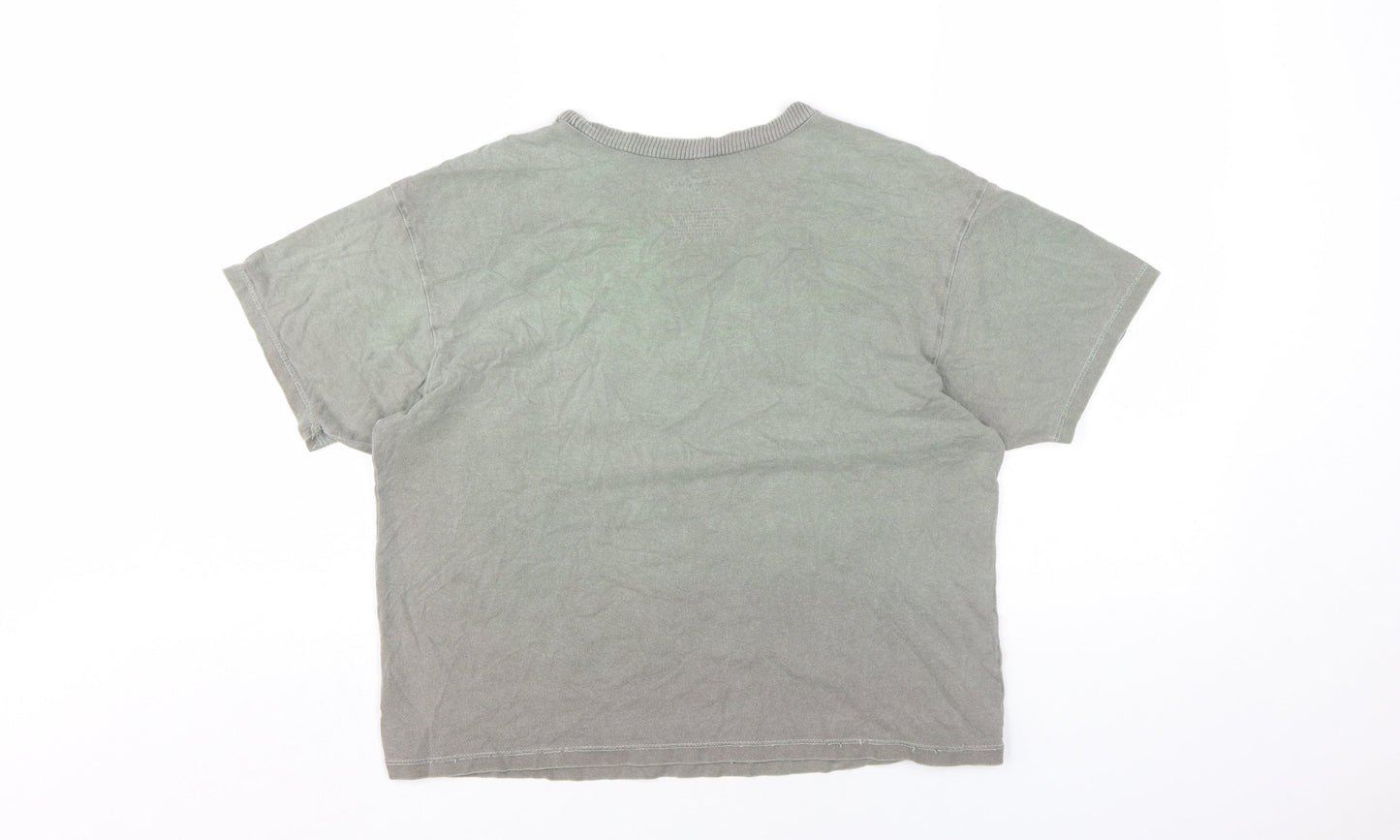 Rolling Stones Unisex Green Music T-Shirt Size S