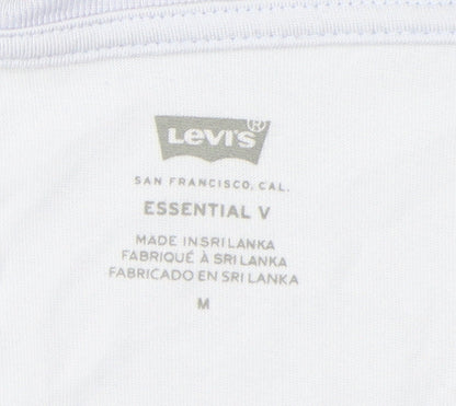 Womens UK Size M Levi's White Basic T-Shirt