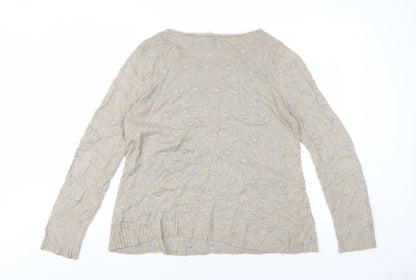 Womens UK Size 12 White Stuff Beige Pullover Jumper