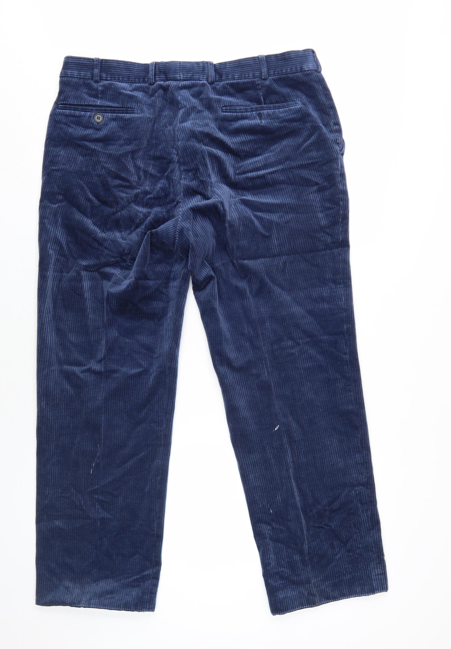 Brook Taverner Men's Blue Corduroy Trousers 38R