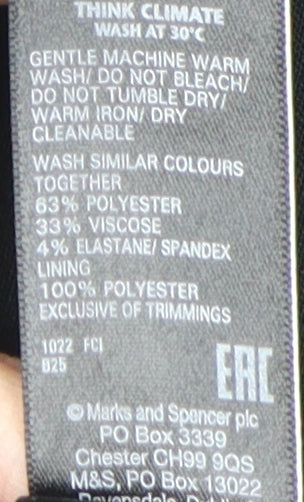 Marks & Spencer Women's Black Suit Jacket Size 14