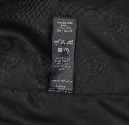 BHS Women's Black Suit Jacket UK Size 10 Notch Lapel