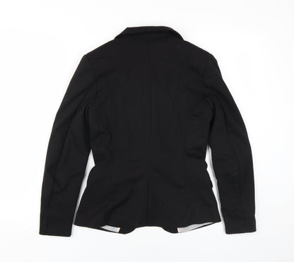 H&M Women's Black Slim Fit Suit Jacket, Size 6