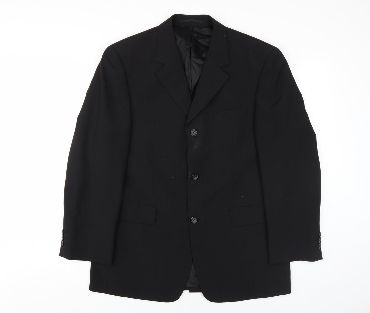 Mens UK Size 38 Tom English Regular Black Suit Jacket