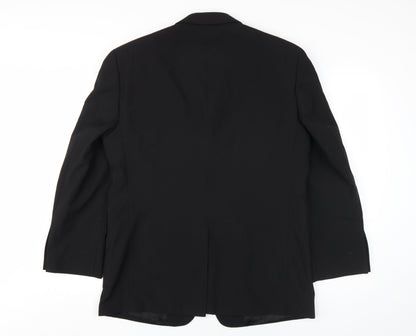Mens UK Size 38 Tom English Regular Black Suit Jacket