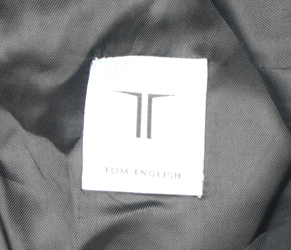 Mens UK Size 38 Tom English Regular Black Suit Jacket