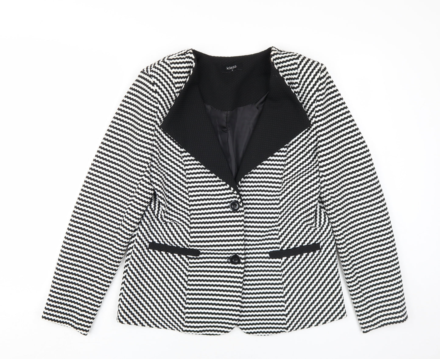 Womens UK Size 12 Klass Black Basic Jacket