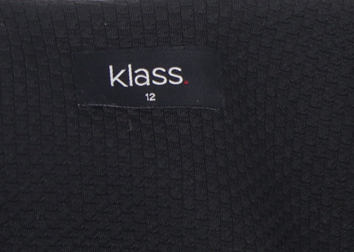 Womens UK Size 12 Klass Black Basic Jacket