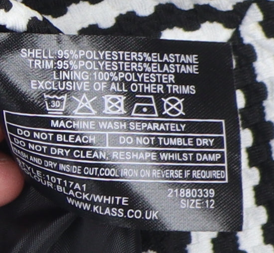 Womens UK Size 12 Klass Black Basic Jacket