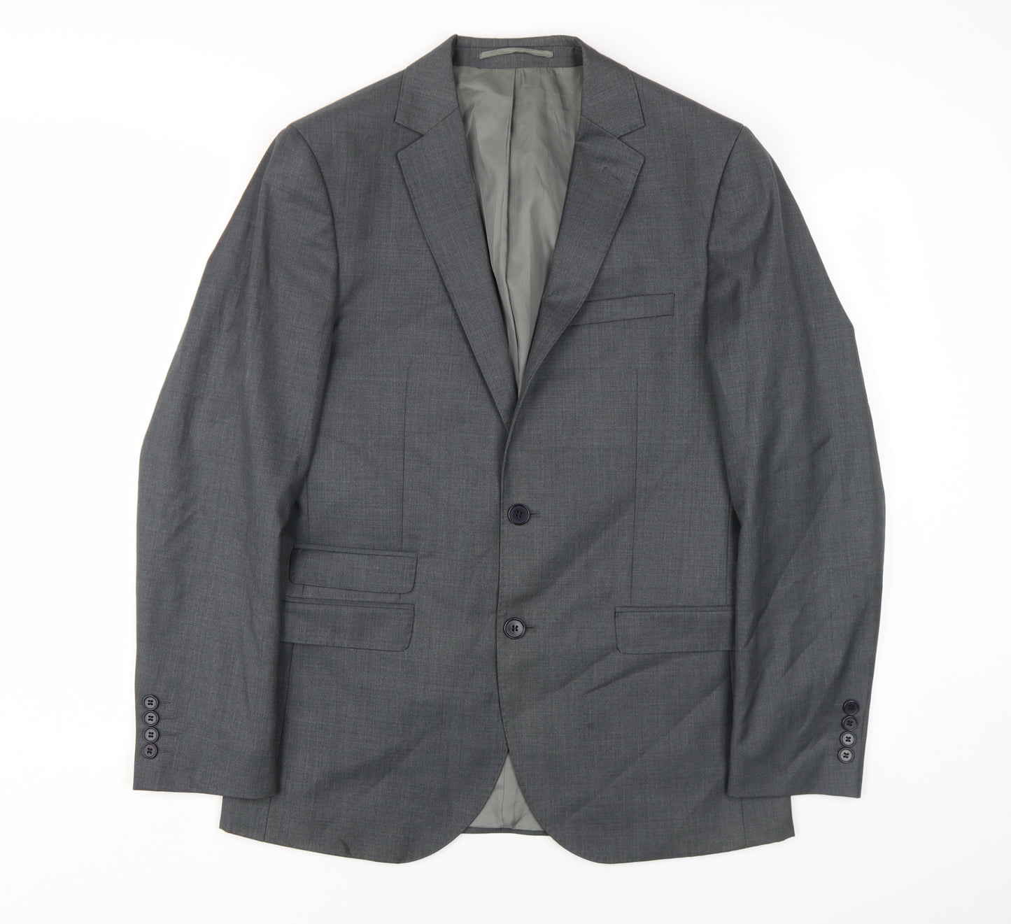 Mens UK Size 40 French Connection Regular Grey Suit Jacket