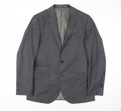Mens UK Size 40 French Connection Regular Grey Suit Jacket