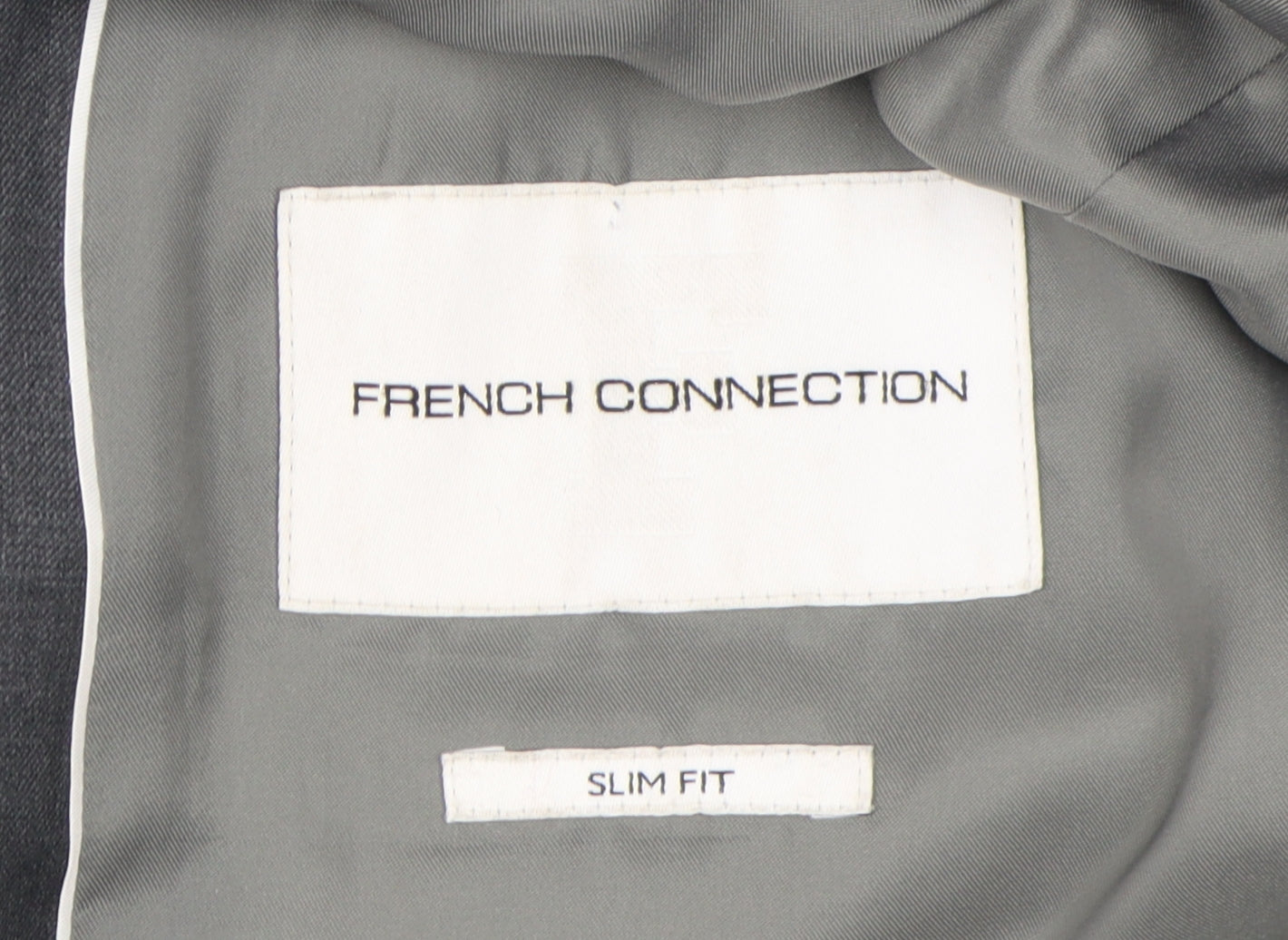 Mens UK Size 40 French Connection Regular Grey Suit Jacket