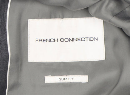 Mens UK Size 40 French Connection Regular Grey Suit Jacket