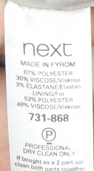 Next Women's Grey Pinstripe Suit Jacket, Size 12