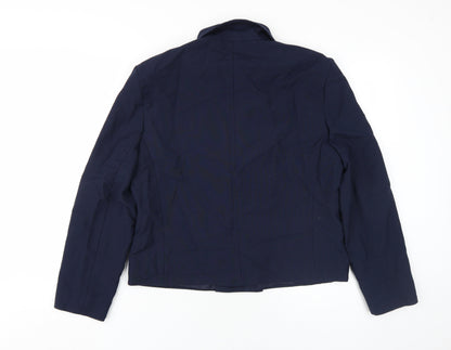 Yessica Women's Blue Double Breasted Suit Jacket 14