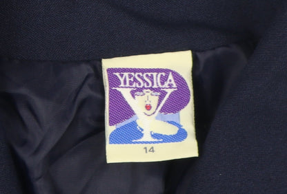 Yessica Women's Blue Double Breasted Suit Jacket 14