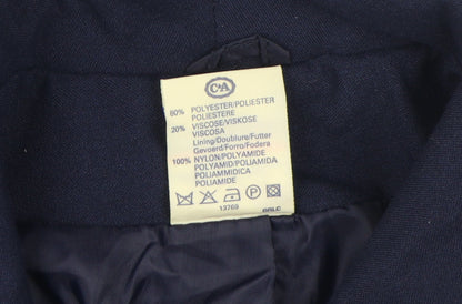 Yessica Women's Blue Double Breasted Suit Jacket 14