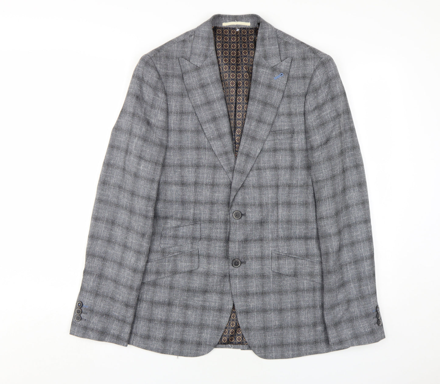 Mens UK Size 36 Burton Regular Grey Suit Jacket
