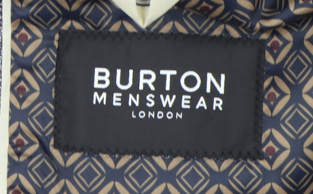 Mens UK Size 36 Burton Regular Grey Suit Jacket
