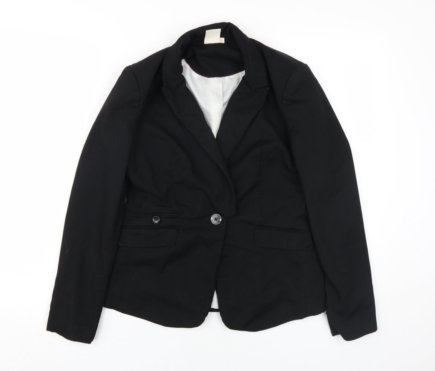 Next Women's Black Blazer Jacket Size 12 Regular Fit
