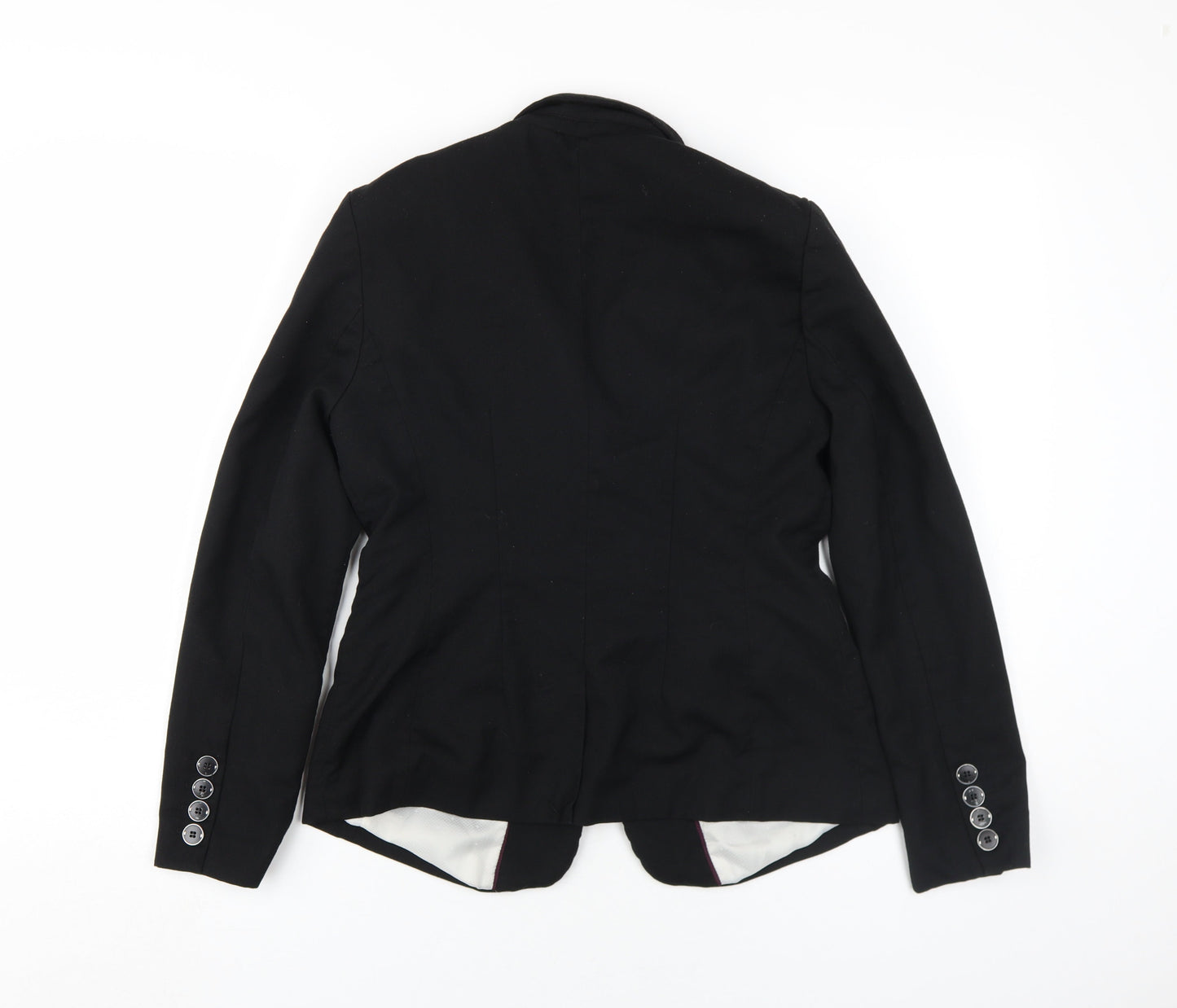 Next Women's Black Blazer Jacket Size 12 Regular Fit