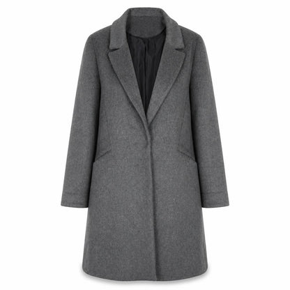 Womens UK Size 12 Dorothy Perkins Grey Overcoat