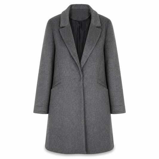 Womens UK Size 12 Dorothy Perkins Grey Overcoat