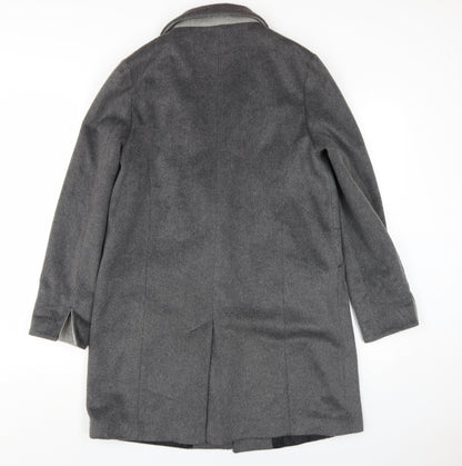 Womens UK Size 12 Dorothy Perkins Grey Overcoat