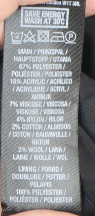 Womens UK Size 12 Dorothy Perkins Grey Overcoat