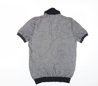 Marks and Spencer Men's Black M Geometric Polo
