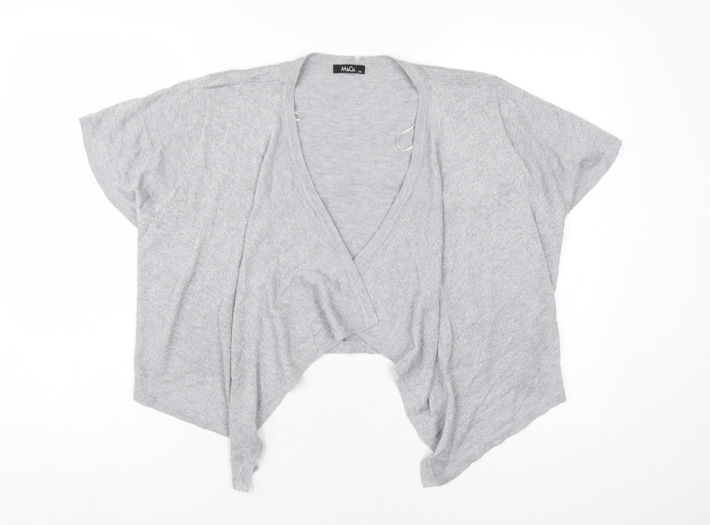 Womens UK Size 2XL M&Co Grey Cardigan Cardigan