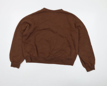 Hollister Women's Brown Pullover Sweatshirt S