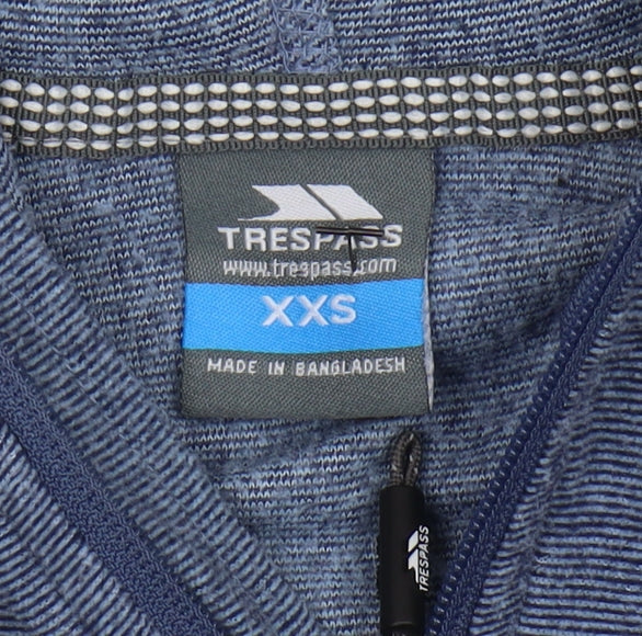 Womens UK Size 2XS Trespass Blue Basic Jacket