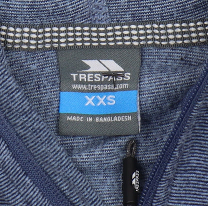Womens UK Size 2XS Trespass Blue Basic Jacket