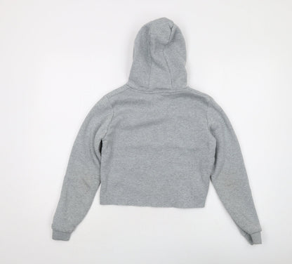 Lonsdale Girls Grey Pullover Hoodie Size 11-12 Logo Design