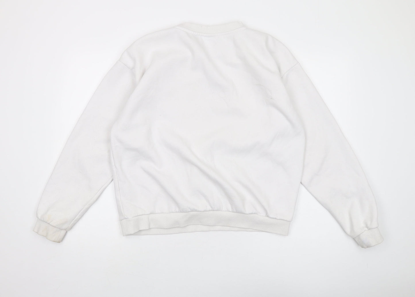 Fila Unisex Adults White Pullover Sweatshirt L