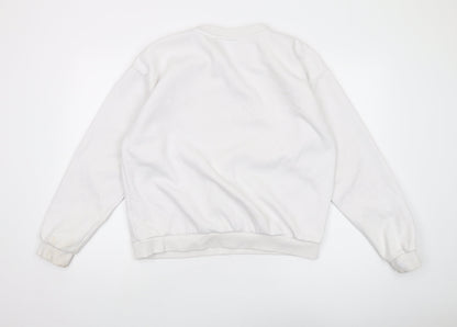 Fila Unisex Adults White Pullover Sweatshirt L