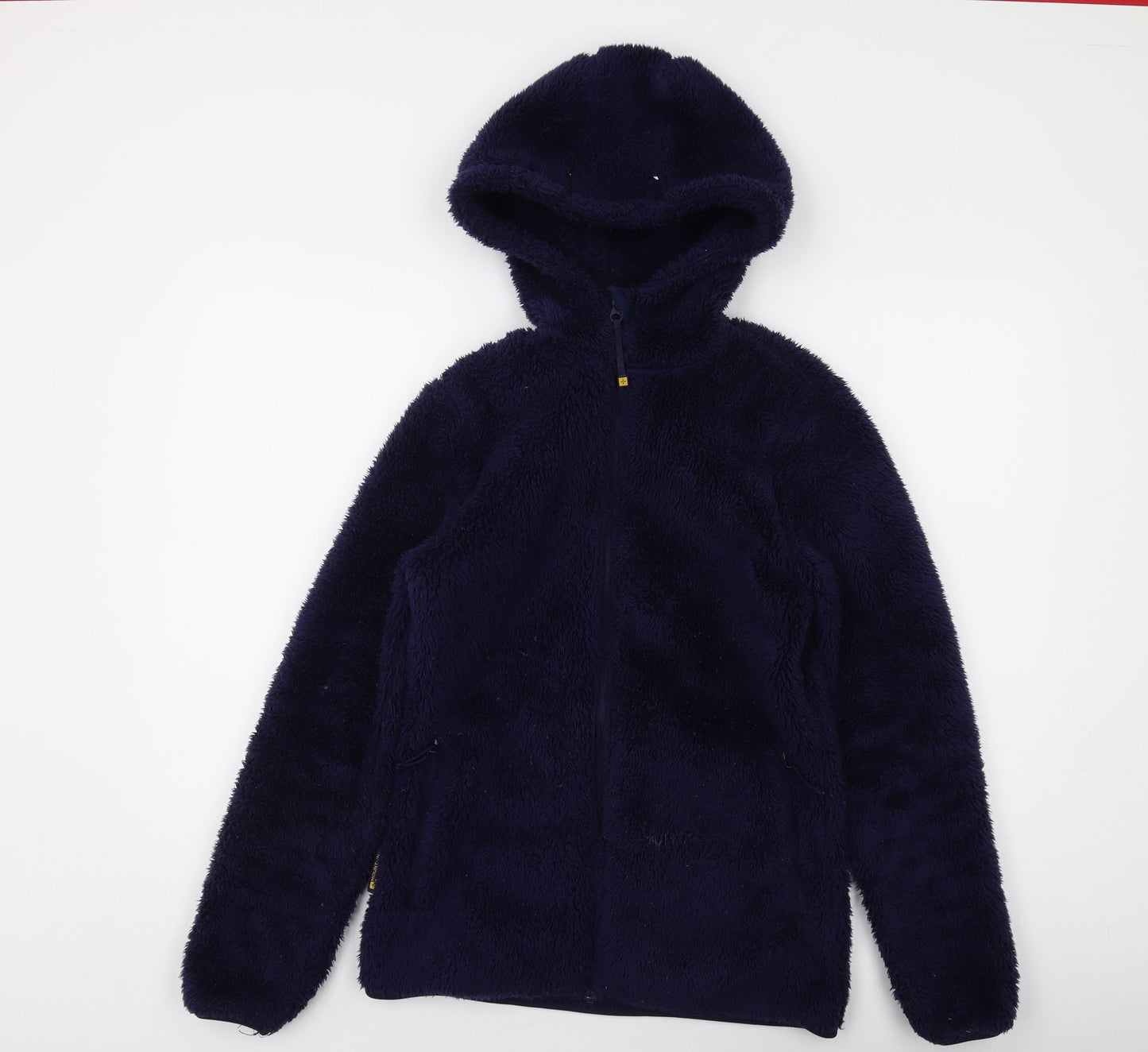 Mountain Warehouse Women's Blue Fleece Jacket with Hood UK 8