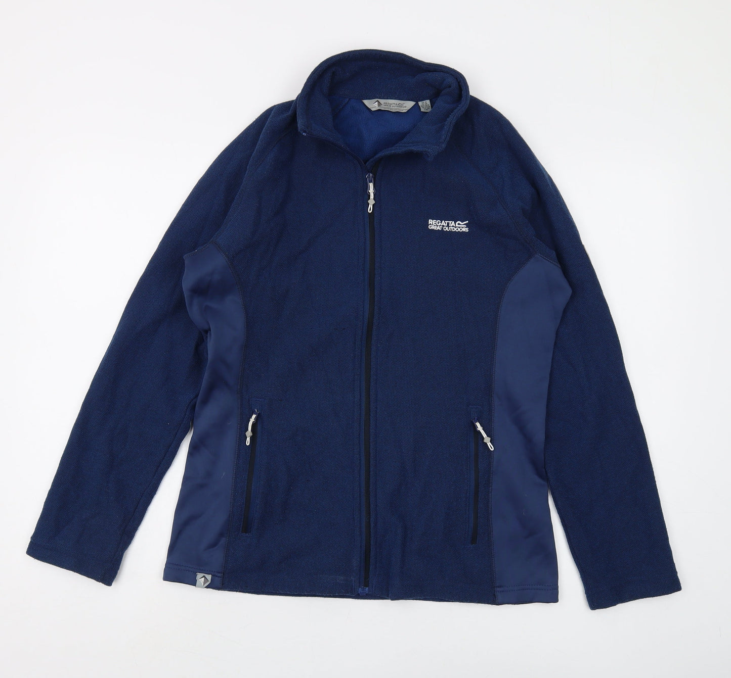 Regatta Blue Full Zip Fleece Sweatshirt Unisex UK 12