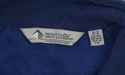 Regatta Blue Full Zip Fleece Sweatshirt Unisex UK 12