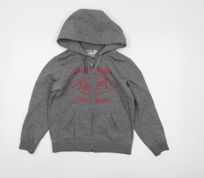 Russell Athletic Boys Grey Full Zip Hoodie 10 Years