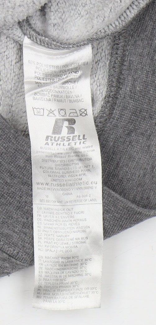 Russell Athletic Boys Grey Full Zip Hoodie 10 Years
