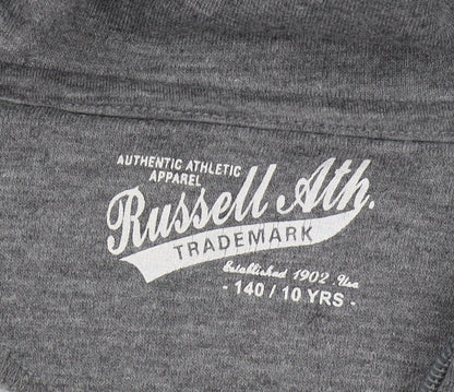 Russell Athletic Boys Grey Full Zip Hoodie 10 Years