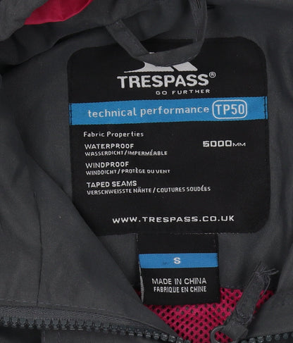 Womens UK Size S Trespass Black Parka Coat
