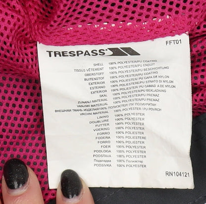 Womens UK Size S Trespass Black Parka Coat