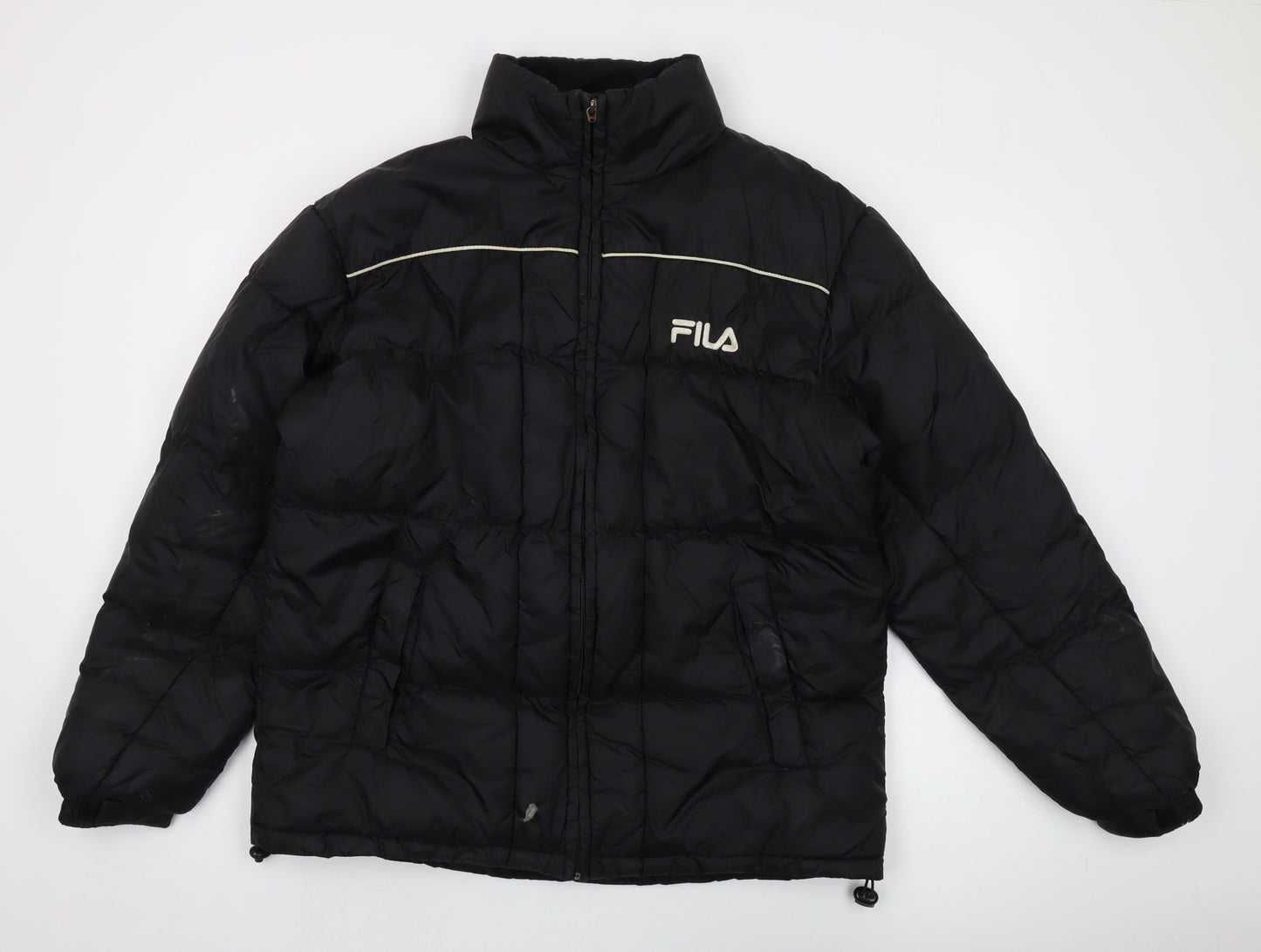 Mens UK Size M FILA Black Puffer Jacket