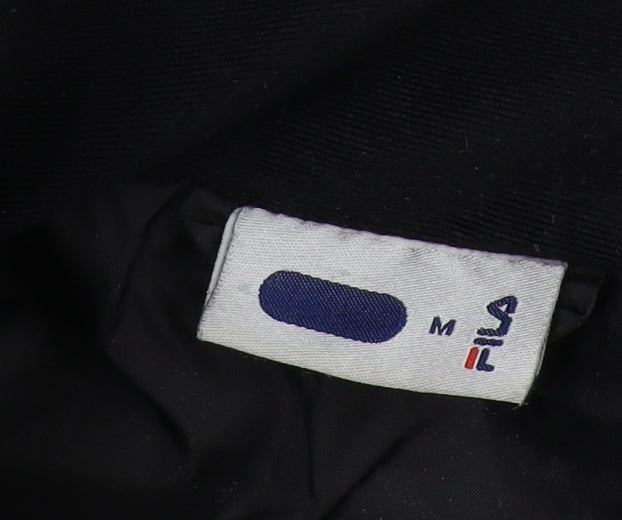 Mens UK Size M FILA Black Puffer Jacket