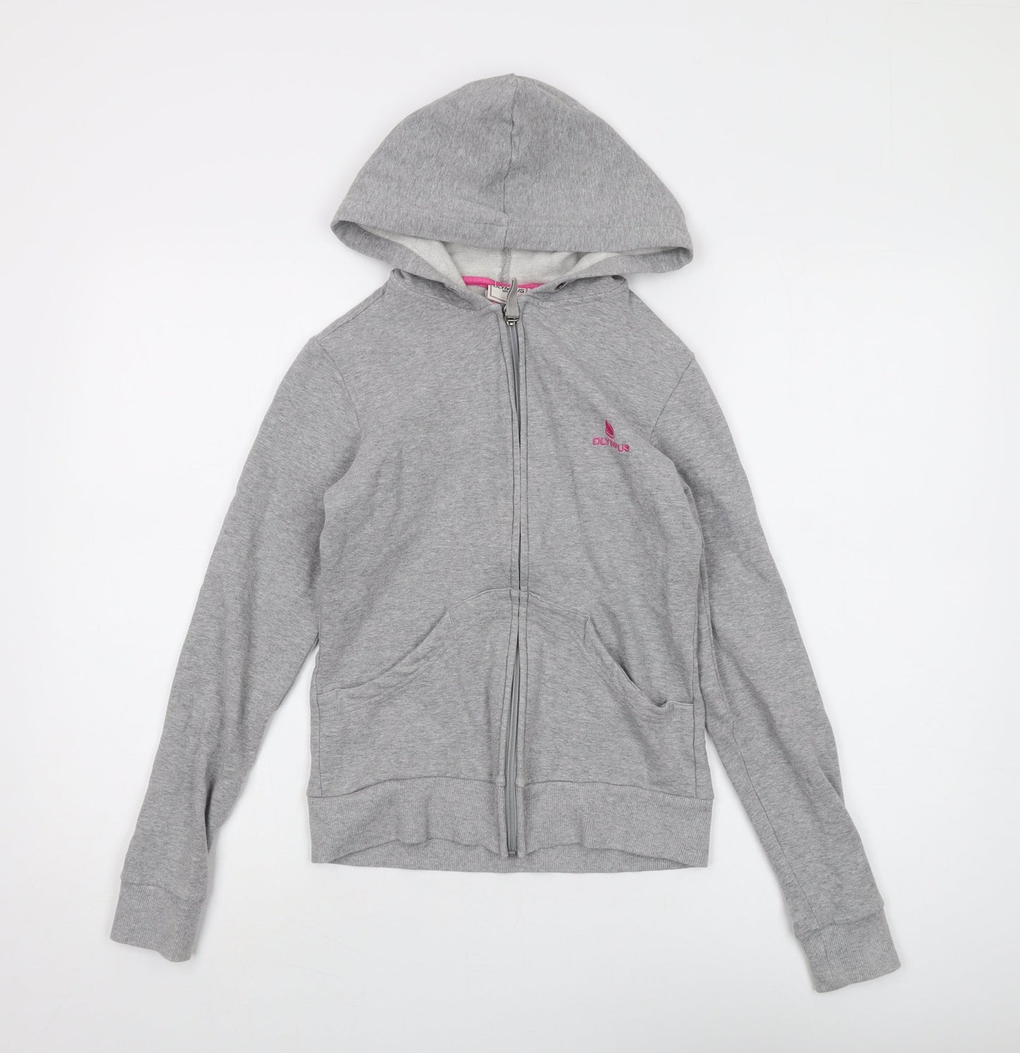 Olympus Sport Grey Full Zip Women's Hoodie UK 8