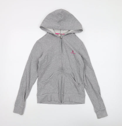 Olympus Sport Grey Full Zip Women's Hoodie UK 8